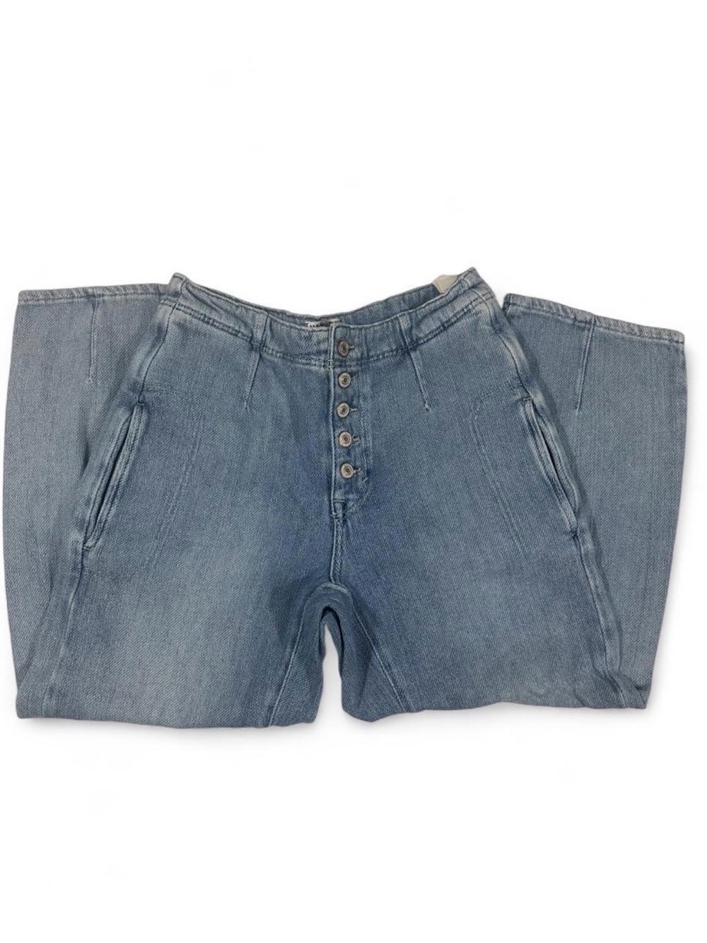 Free People We The Free Osaka Barrel Jeans - Size 26 - Picture 3 of 4